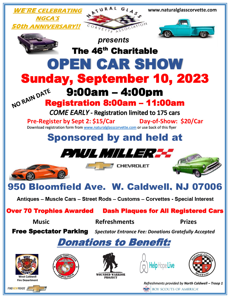 46th Annual Charitable Open Car Show Flyer